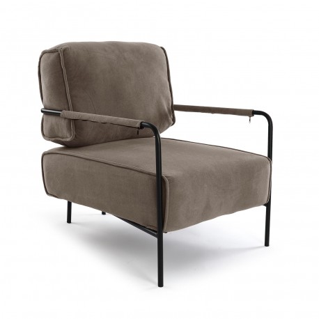 SILLON CON REPOSABRAZOS MARRON MAYLA