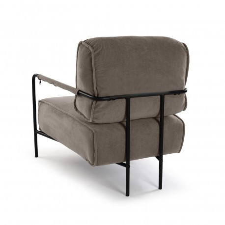 SILLON CON REPOSABRAZOS MARRON MAYLA