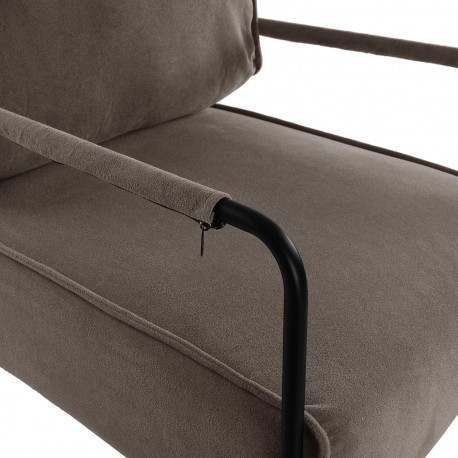 SILLON CON REPOSABRAZOS MARRON MAYLA