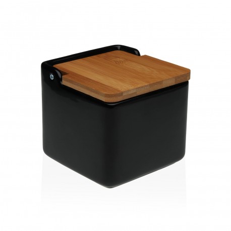 SALERO TAPA BAMBÚ NEGRO