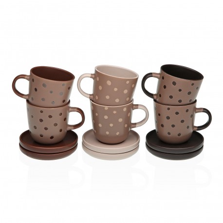 SET 6 TAZAS CAFE CON PLATO ADANNA