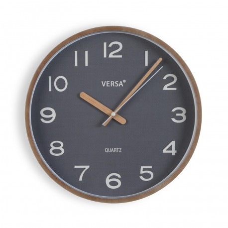 RELOJ GRIS OSCURO 30 CM