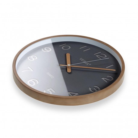 RELOJ GRIS OSCURO 30 CM