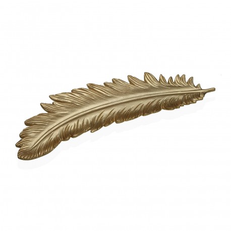 CENTRO DE MESA PLUMA ORO
