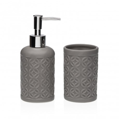 SET BAÑO 2 PCS  GRIS