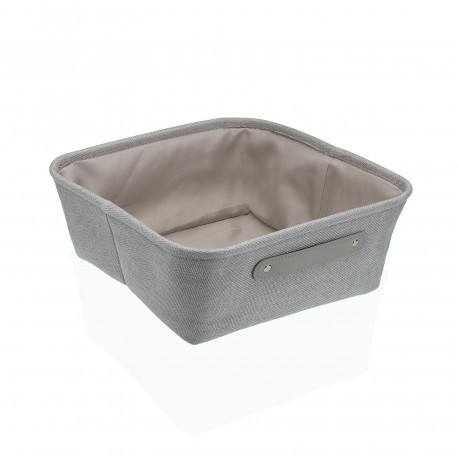 CESTA CUADRADA  GRIS CLARO