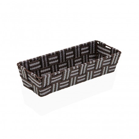 CESTA ALARGADA  MARRON OSCURO