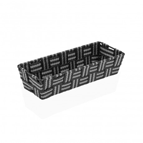 CESTA ALARGADA GRIS OSCURO