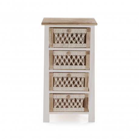 CAJONERA 4 CAJONES MACRAME