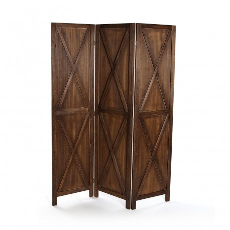 BIOMBO MADERA RUSTICO