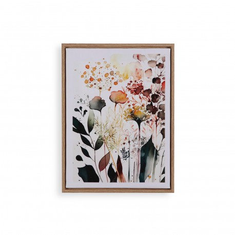 LIENZO 30 X40 FLORES EN ACUARELA 1