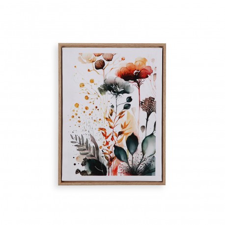 LIENZO 30 X40 FLORES EN ACUARELA 2
