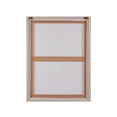 LIENZO 45 X 60 HOJAS TROPICALES OCRE 2