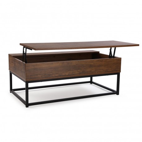 MESA DE CENTRO ELEVABLE OSCURA