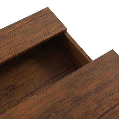 MESA DE CENTRO ELEVABLE OSCURA