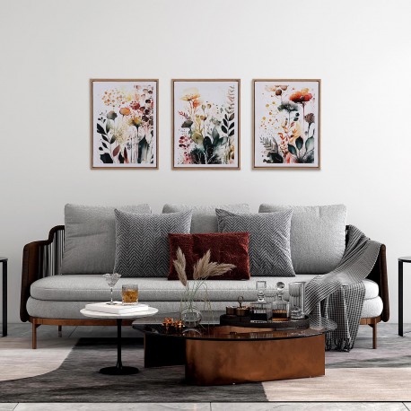 LIENZO 30 X40 FLORES EN ACUARELA 1