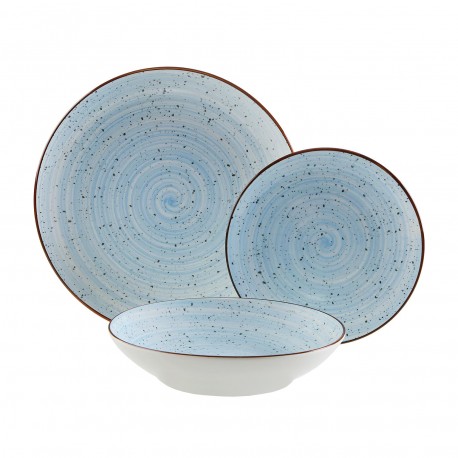 VAJILLA 18 PIEZAS LUA AZUL
