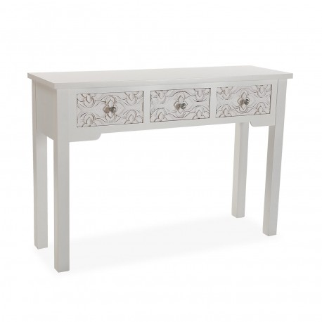 MESA 3 CAJONES C/POMO DIAMANTE