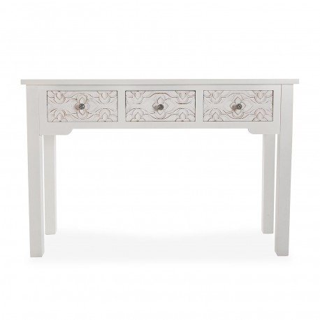 MESA 3 CAJONES C/POMO DIAMANTE