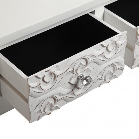 MESA 3 CAJONES C/POMO DIAMANTE