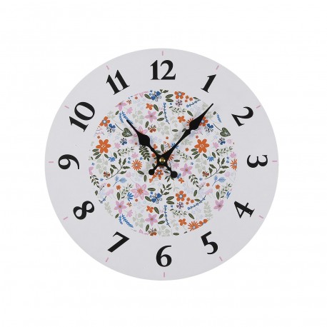 RELOJ DE PARED FLOWER ROSE 29CM