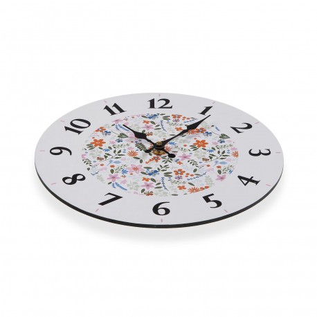 RELOJ DE PARED FLOWER ROSE 29CM