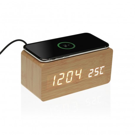 RELOJ RECTANGULAR CON ESTACION DE CARGA
