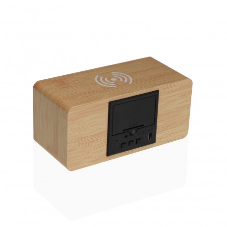 RELOJ RECTANGULAR CON ESTACION DE CARGA