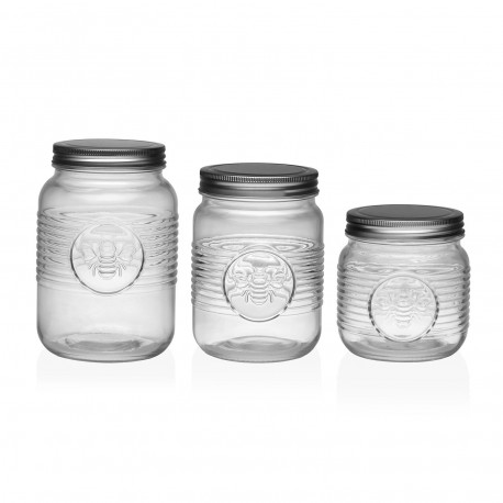 TARRO CRISTAL ABEJA CON TAPA 1500ml