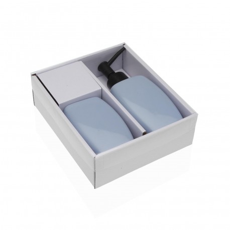 SET JABONERA Y PORTACEPILLOS AZUL