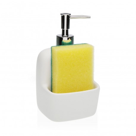 DISPENSADOR JABON  BLANCO