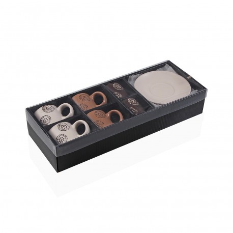 SET 6 TAZAS CAFE CON PLATO HAUWA