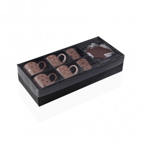 SET 6 TAZAS CAFE CON PLATO ADANNA
