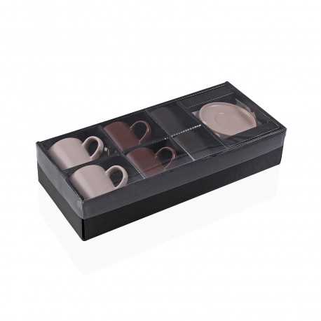 SET 6 TAZAS CAFE CON PLATO CHARLIZE