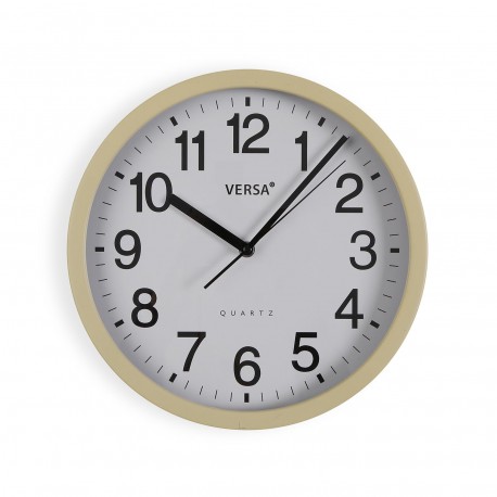 RELOJ DE PARED MARCO DE MADERA CL 31CM