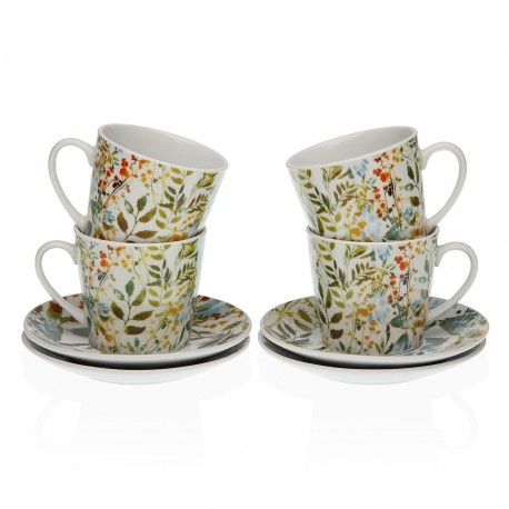 SET  4 PIEZAS TÉ ACUARELA