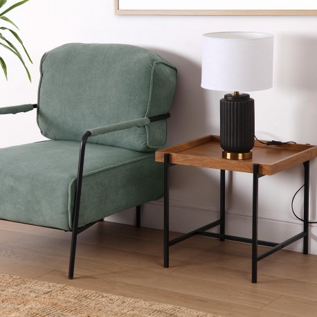 SILLON CON REPOSABRAZOS VERDE MAYLA