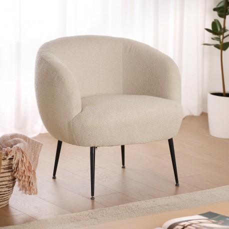 SILLON CON REPOSABRAZOS BLANCO DONNY