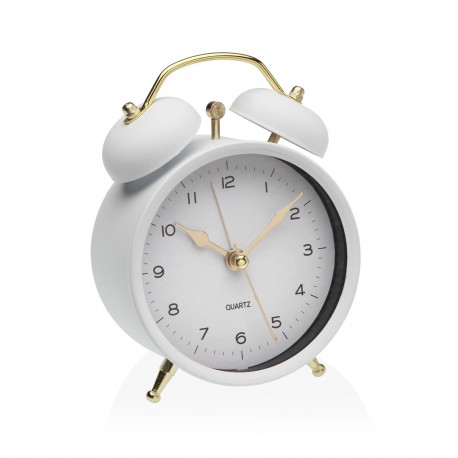 RELOJ DESPERTADOR BLANCO 9,7CM