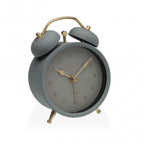 RELOJ DESPERTADOR GRIS 9,7CM