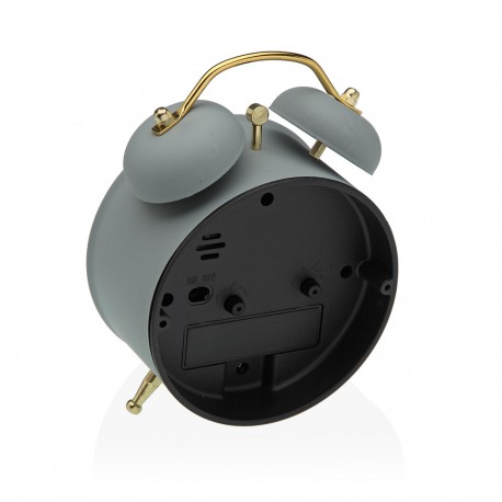 RELOJ DESPERTADOR GRIS 9,7CM
