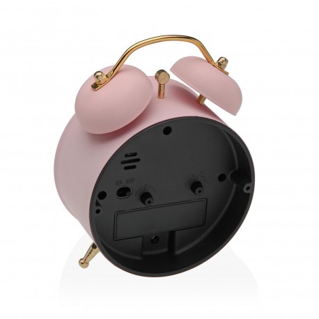 RELOJ DESPERTADOR ROSA 9,7CM