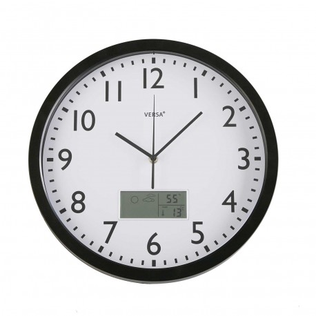 RELOJ METEO NEGRO 35CM