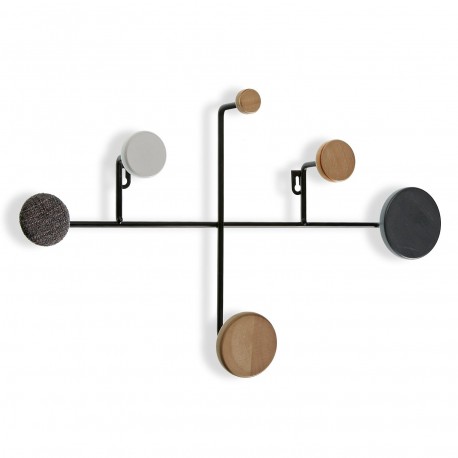 PERCHERO PARED 6 GANCHOS