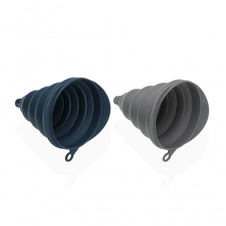 EMBUDO PLEGABLE GRIS/ AZUL