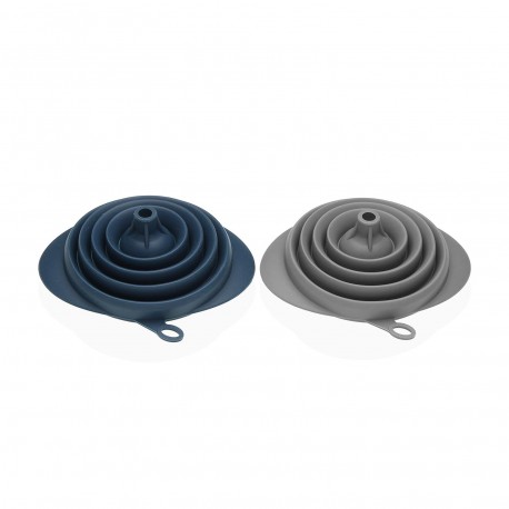 EMBUDO PLEGABLE GRIS/ AZUL