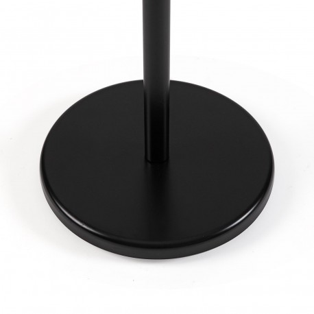 PERCHERO NEGRO CON PUNTAS DE MADERA