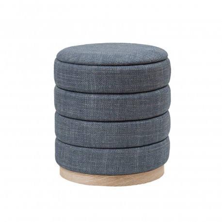 PUFF CON ALMACENAMIENTO GRIS
