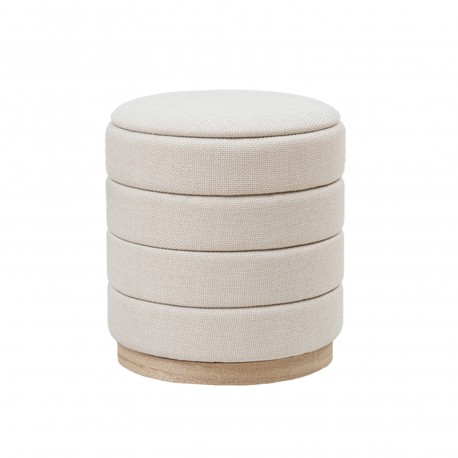 PUFF CON ALMACENAMIENTO BEIGE