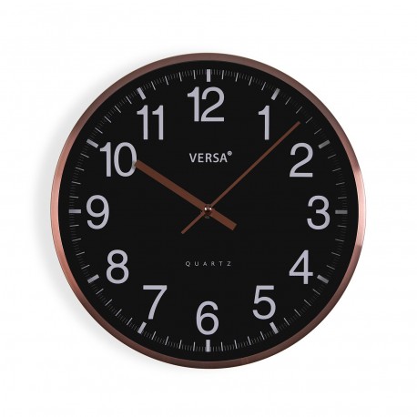 RELOJ DE PARED NEGRO 30CM